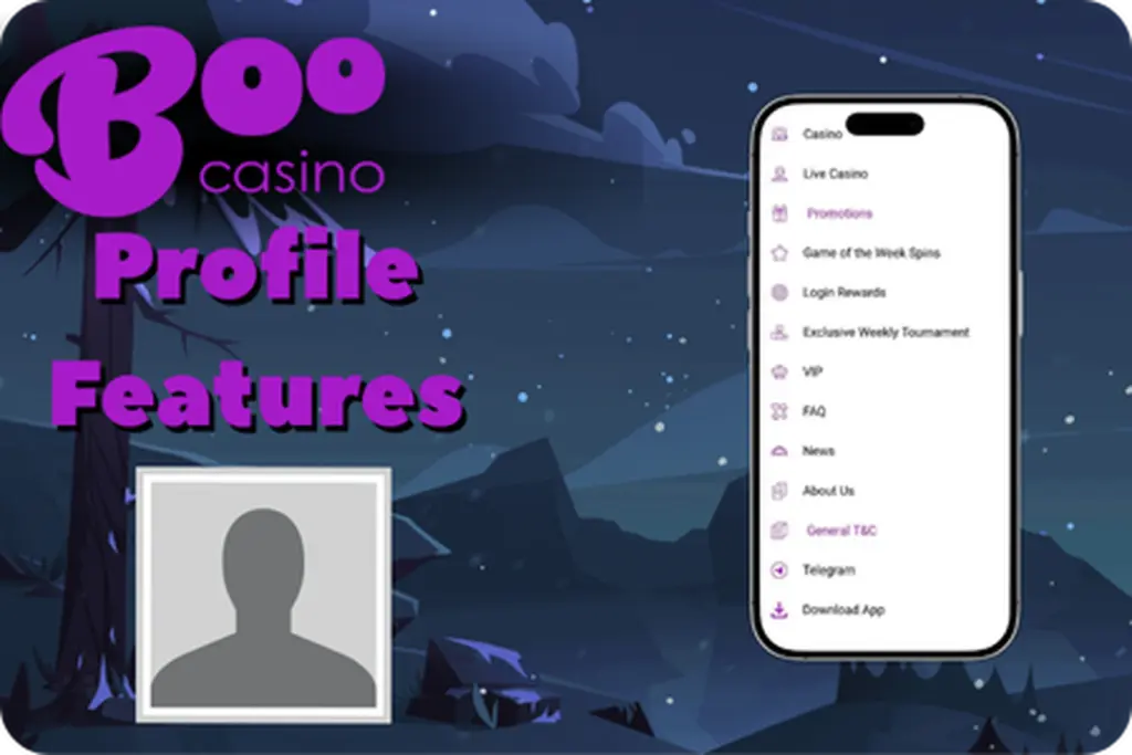 Boo Casino profile management features