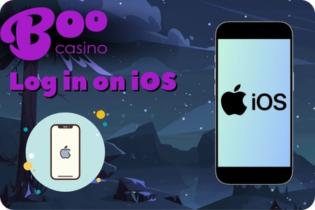 Log in BooCasino on iOS