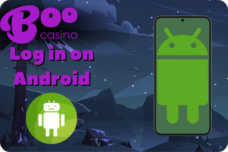 Log in BooCasino on Android
